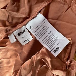 Reformation silk top